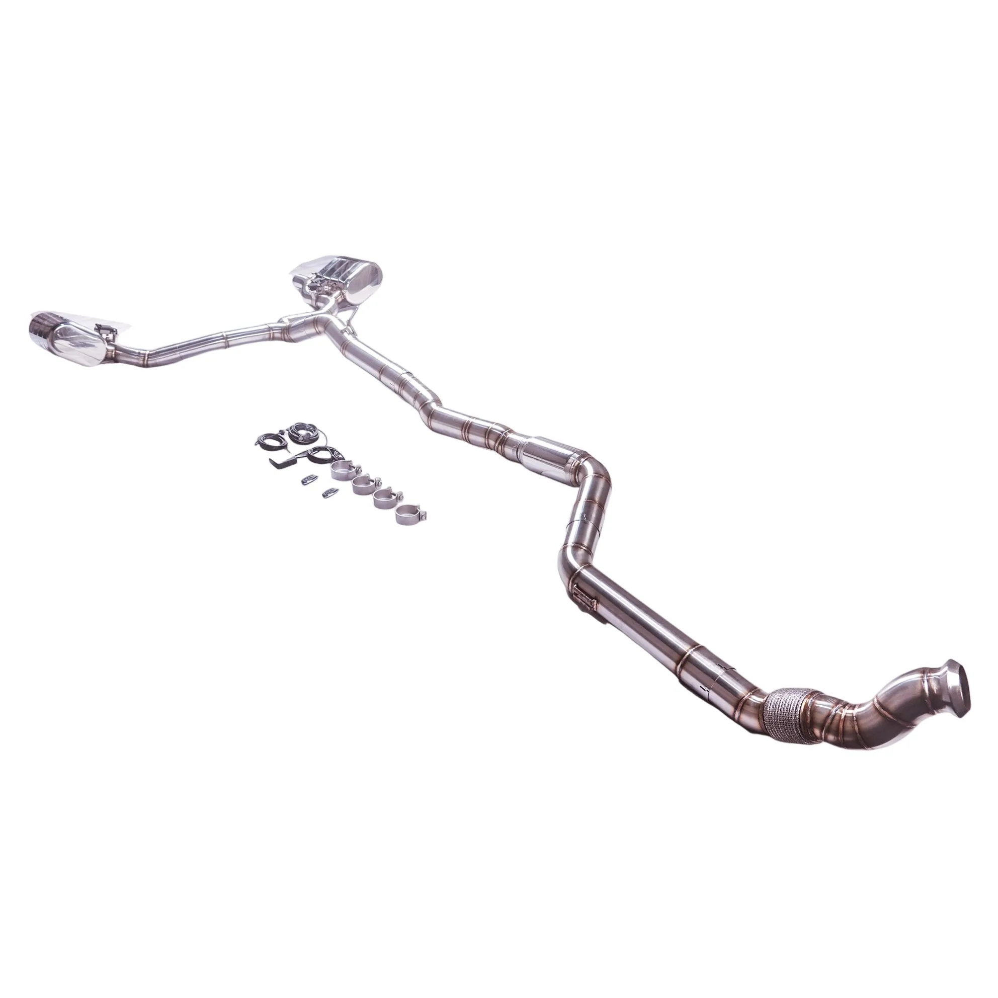 For /Suitable  2018-2023 Mercedes AMG CLS53 (C257) 3.0T M256 304SUS Valvetronic High-permance Exhaust Muffler