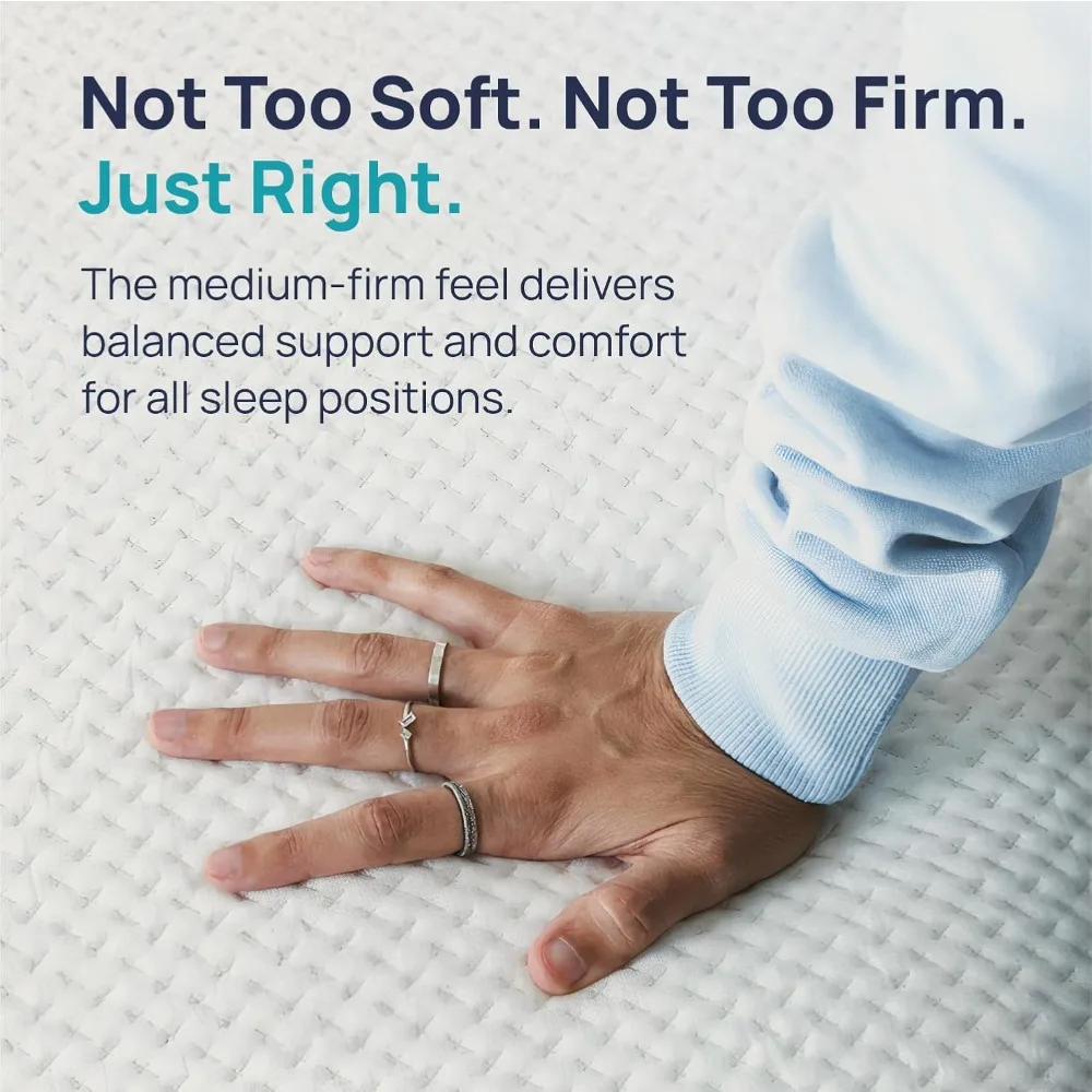 مرتبة مونتيري توين XL مقاس 10 بوصة متوسطة الثابتة. خالية من الألياف الزجاجية. صنع في الولايات المتحدة الأمريكية. تنفس #3