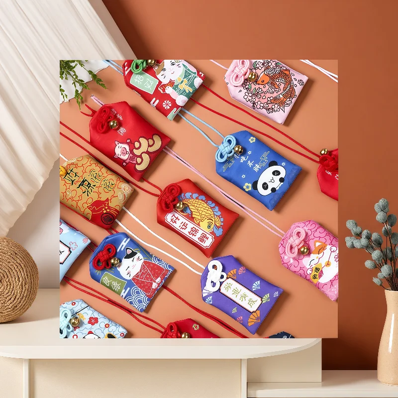 Vielseitige neue Omamori-Glücksbringer für Reichtum, Schönheit, Gesundheit und Sicherheit – Transparenter Talisman-Anhänger als Schlüsselanhänger, Paar-Geschenk – Detail 3
