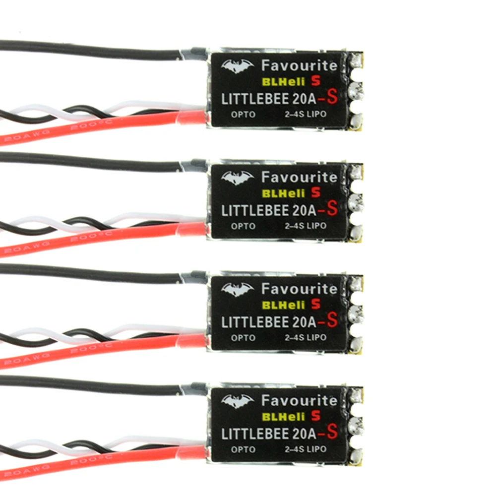 9IMOD Favourite FVT LittleBee 20A/30A ESC BLHeli_S OPTO 2-6S Brushless Speed Controller Supports Mulitshot DSHOT for RC FPV