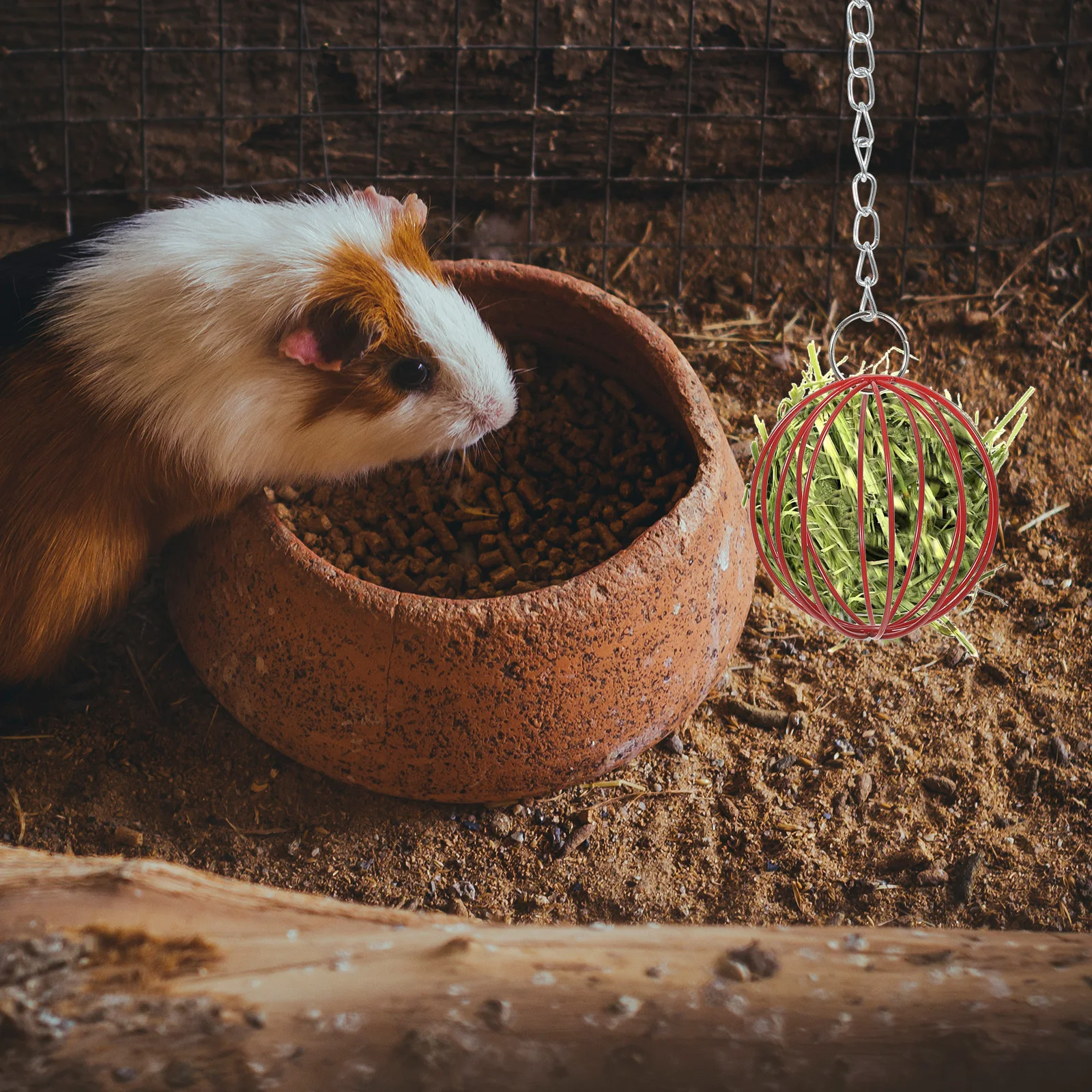 

2pcs Rabbit Feeder Ball Hanging Design Hay Grass Dispenser For Rabbits Pet Cage Feeder Bunny Guinea Pig Hamster Supply