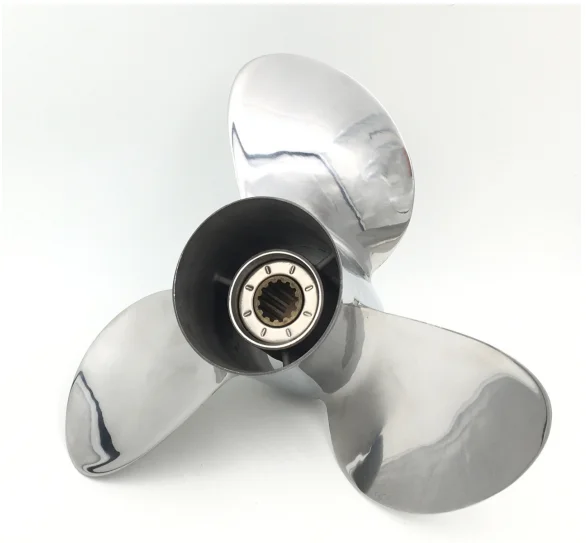 

3X11-5/8X11-G Boat Stainless Steel Propeller For Yamaha 40HP 50HP 55HP 60HP Outboard Motors 69W-45947-00-EL 663-45947-02-EL