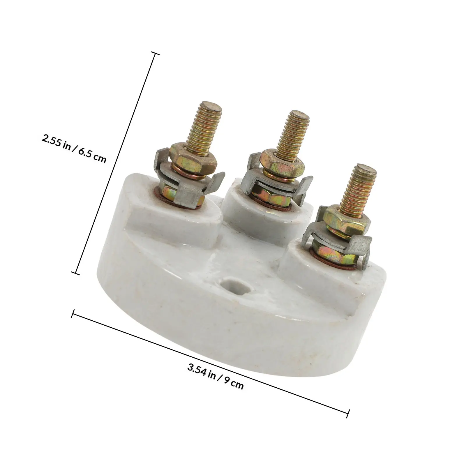 Explosion-Proof Terminal Block Heavy Duty 40A Ceramic Base High Temperature Resistant Power Ground Distribution Studs for Mining