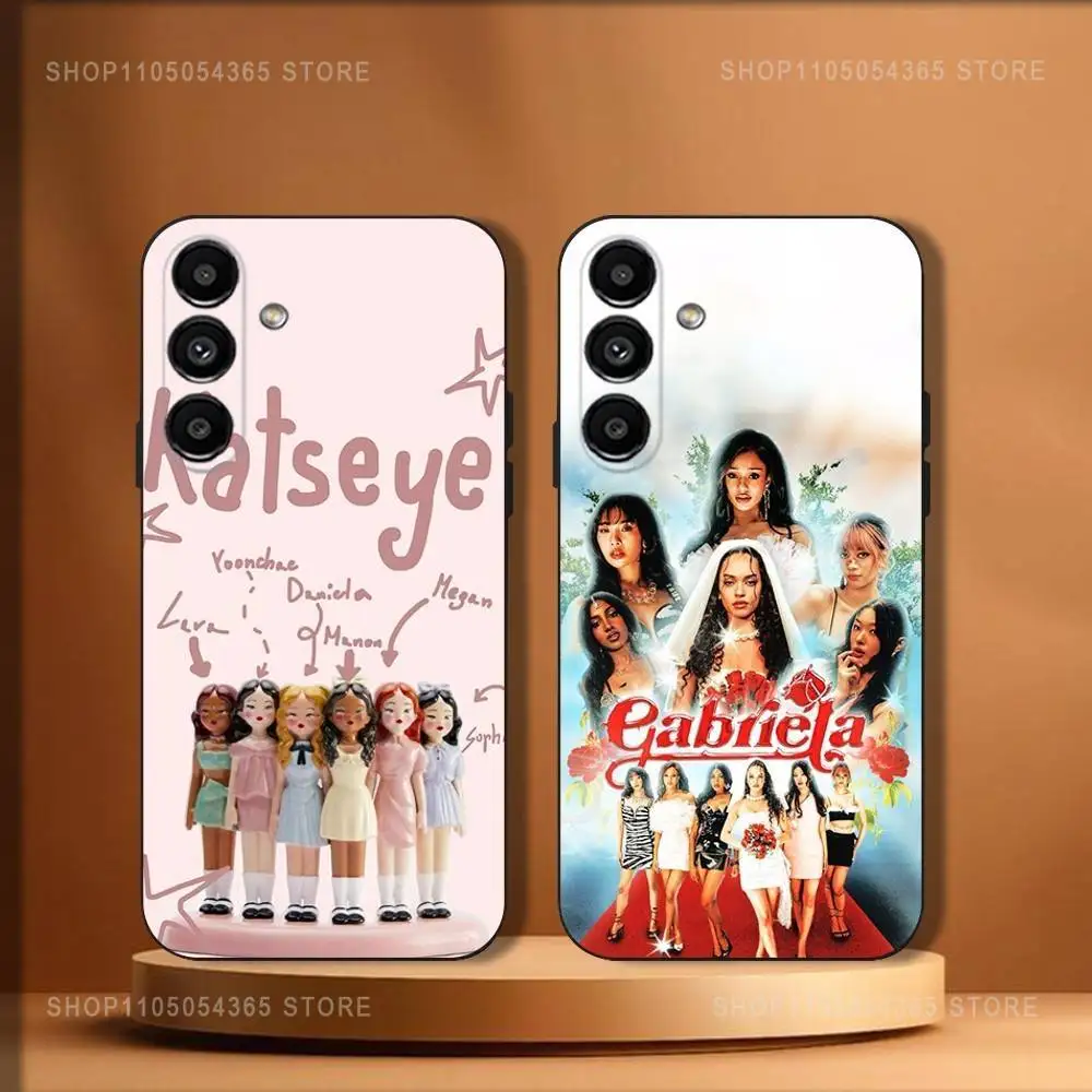 

Hot Group K-Katseyes Phone Case For Samsung Galaxy A20,A21s,A22,A31,A32,A52,A53,A72,73,A80 Soft Black Cover