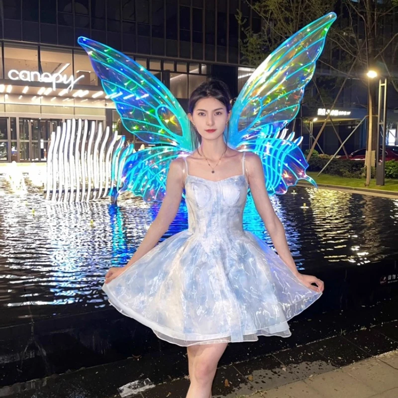 Electric butterfly elf wings photo props