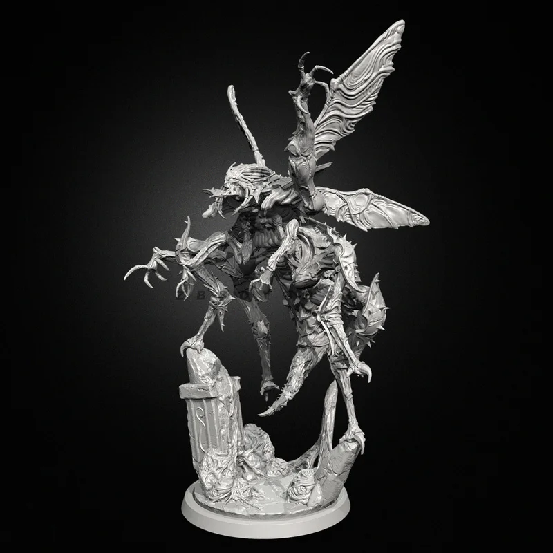 

38mm 50mm 75mm Resin Model Figure Worm King Dungeon Gk Micro Miniature 3d Printed White Model Toy Unassembled And Unpainted Kit