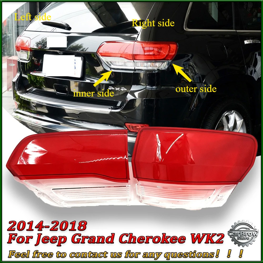 

Для Jeep Grand Cherokee MK2 2014-2018: Защитная накладка на задний фонарь, корпус заднего фонаря, маска стоп-сигналов, плексиглас