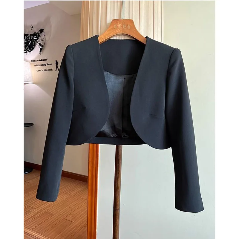 Women's New Stylish And Beautiful Short Suit Short Coat Autumn New Simple Temperament Ol Suit Chic Top Woman