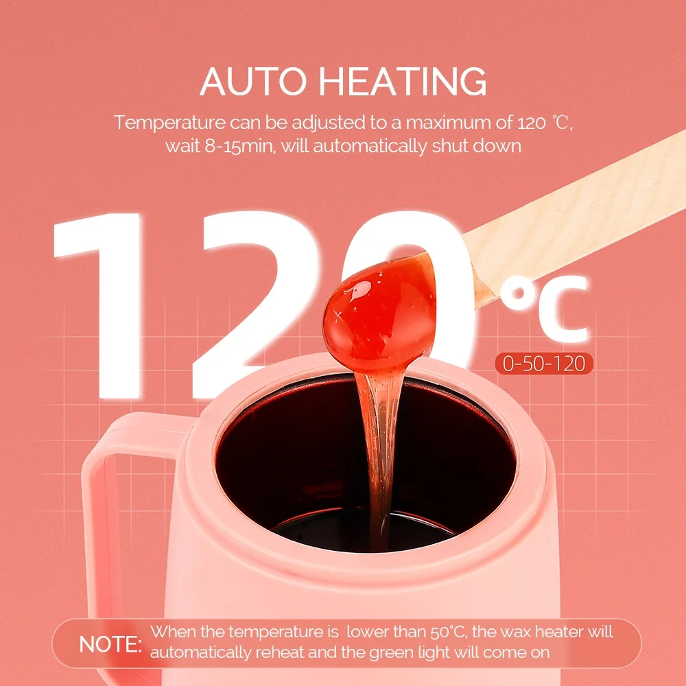 120 Вт высокомощный восковый нагреватель, эпилятор для депиляции, 120 ℃, быстроплавкий восковой бобы, бусина, нагревательный инструмент для удаления волос, восковой набор, парафиновый нагреватель