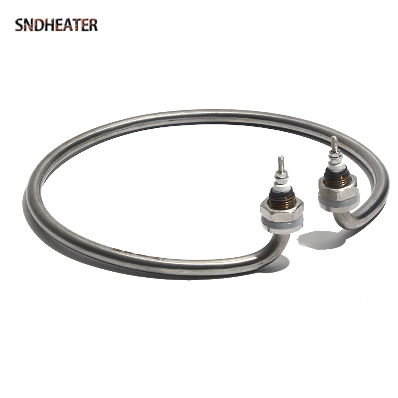 SNDHEATER 220 В 380 В круглый электрический водяной нагревательный элемент 220 мм 230 мм круговый нагреватель катушка M16 резьба из нержавеющей стали 2 кВт 3 кВт 4 кВт
