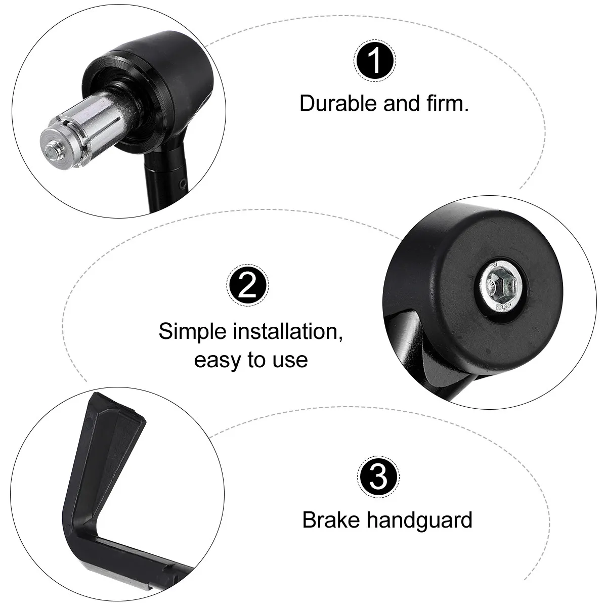 

1Pair High Strength Aluminum Cnc Motorcycle Brake Clutch Levers Handlebar Mounted for Sport Touring