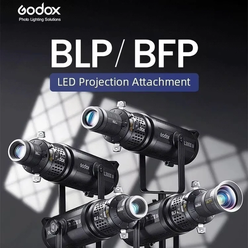 Godox BLP/ BFP Projection Attachment Photography Light Condenser Bowens Mount Art Special Effects Shaped Beam Light Cylinder