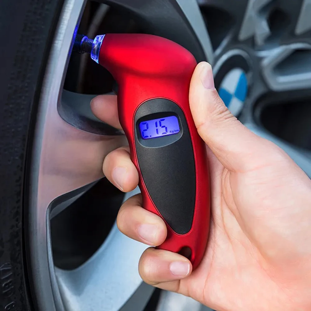 Digital Tire Pressure Gauge Automobile Tire Pressure Gauge Digital Tire Pressure Gauge 0-150 PSI LCD Display Portable