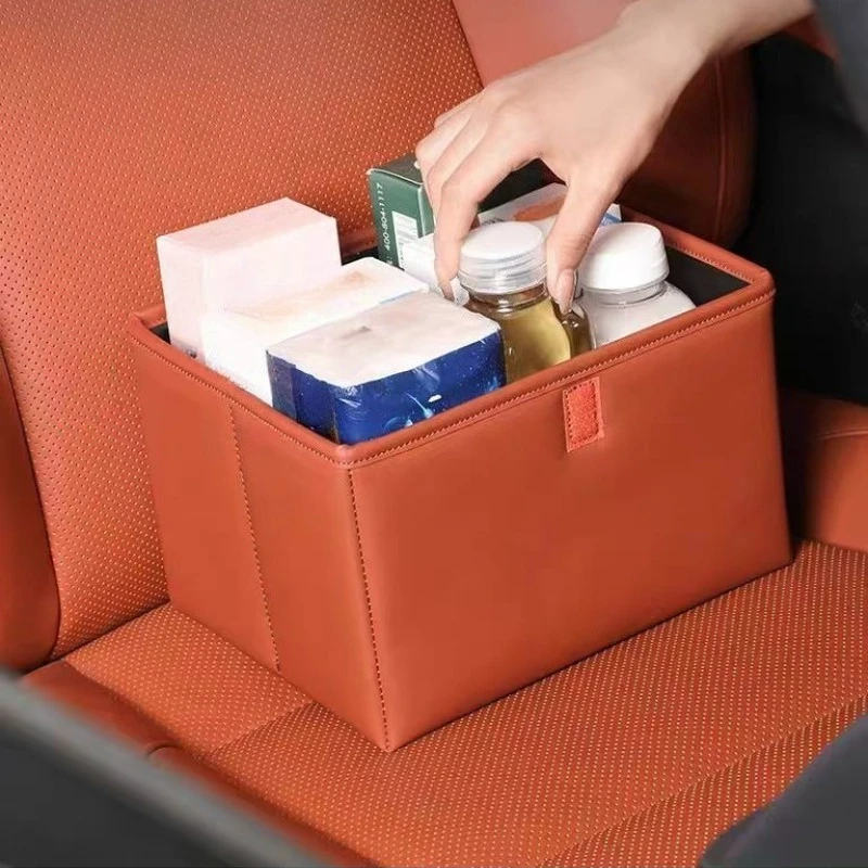 

Органайзер для спинки автомобильного сиденья, складной многофункциональный ящик для хранения, подвесная сумка для двери и спинки сиденья, из искусственной кожи, для автомобиля