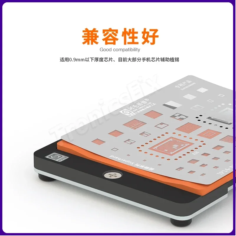 Imagem -04 - Amaoe Pd-c Tin Planting Pad Isolamento de Alta Temperatura Silicone Pad Cpu Chip Malha de Aço ic Reparo do Telefone Móvel
