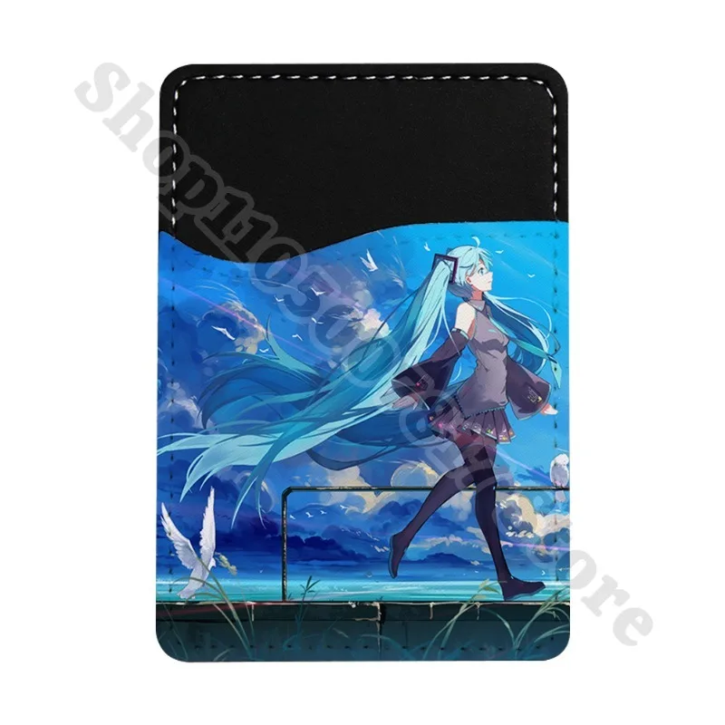 Creative Phone Decor Accessories Ultra-thin Wallet Hatsunes Miku Anime Cute ID Credit Card Holder Cartoon Storage Pouch Gifts view 4