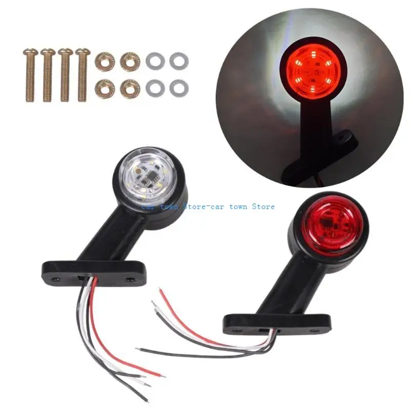 

RXJE Weatherproof Trailer Running Light ABS Double Purpose Lamp Direct Fit Truck Accessory for Heavy Duty Vehicles