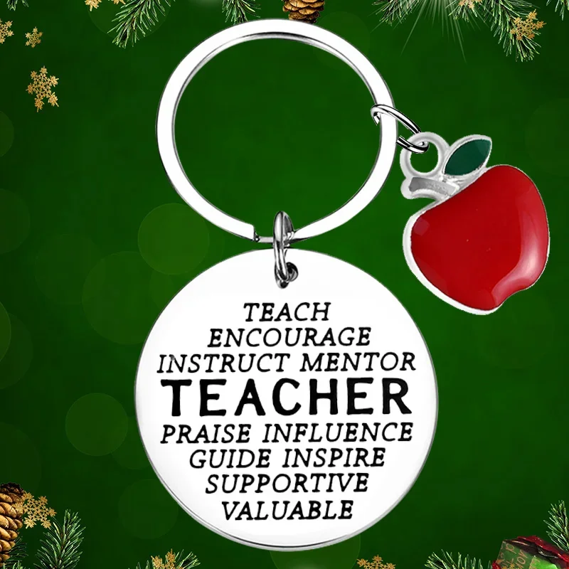 Teacher Thanksgiving Day Gift Keychain Pendant Teachers ' Day Key Chains Thank You Gift