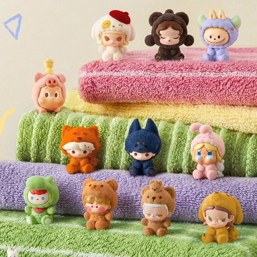 

Genuine New Pop Bean Pajama Cross Dressing Series Blind Box Mini Dolls Action Figure Cute Collection Desktop Ornament Girls Gift