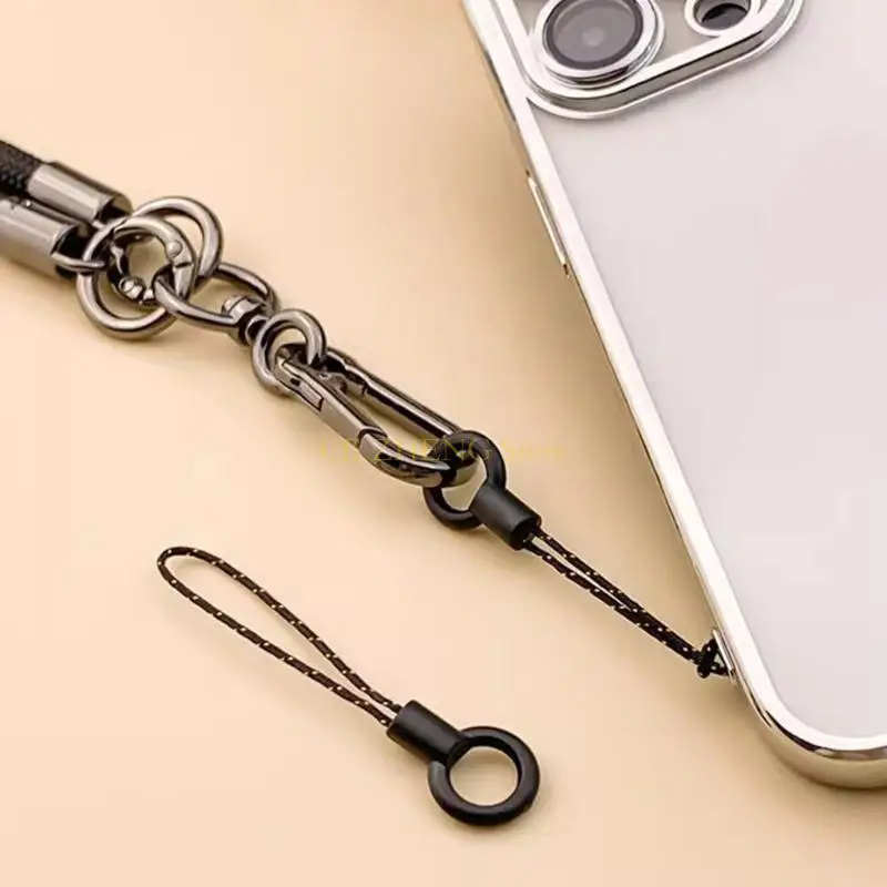 E56B Reinforced Plastic Rings Lanyard Smooth Texture Design Rope Secure Attachment For Electronics Travel Gear Daily Use