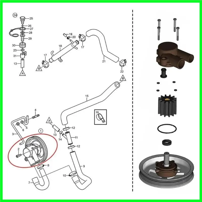 

T3EF Reliable Efficient Cooling Water Repair 21212799 3812519 Long Lasting Use 21212798 21212800 21212801 21255090