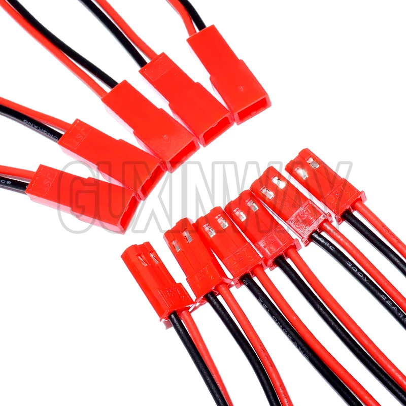 40pcs Male&Female Connector JST Plug Cable DIY 2 Pin Connectors Terminals