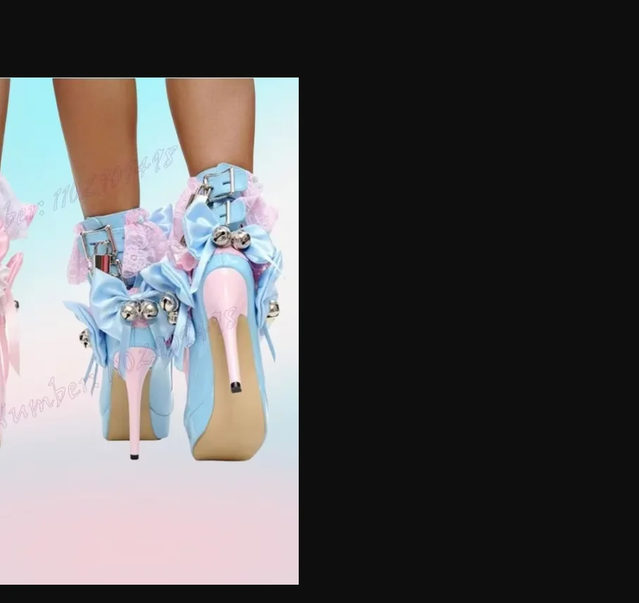 Rosa Bogen Knoten Plattform Stiefeletten Kreuz gebunden Spitze Dekor Schuhe für Frauen dünne High Heels sexy Schuhe 2024 Zapatos Para Mujere