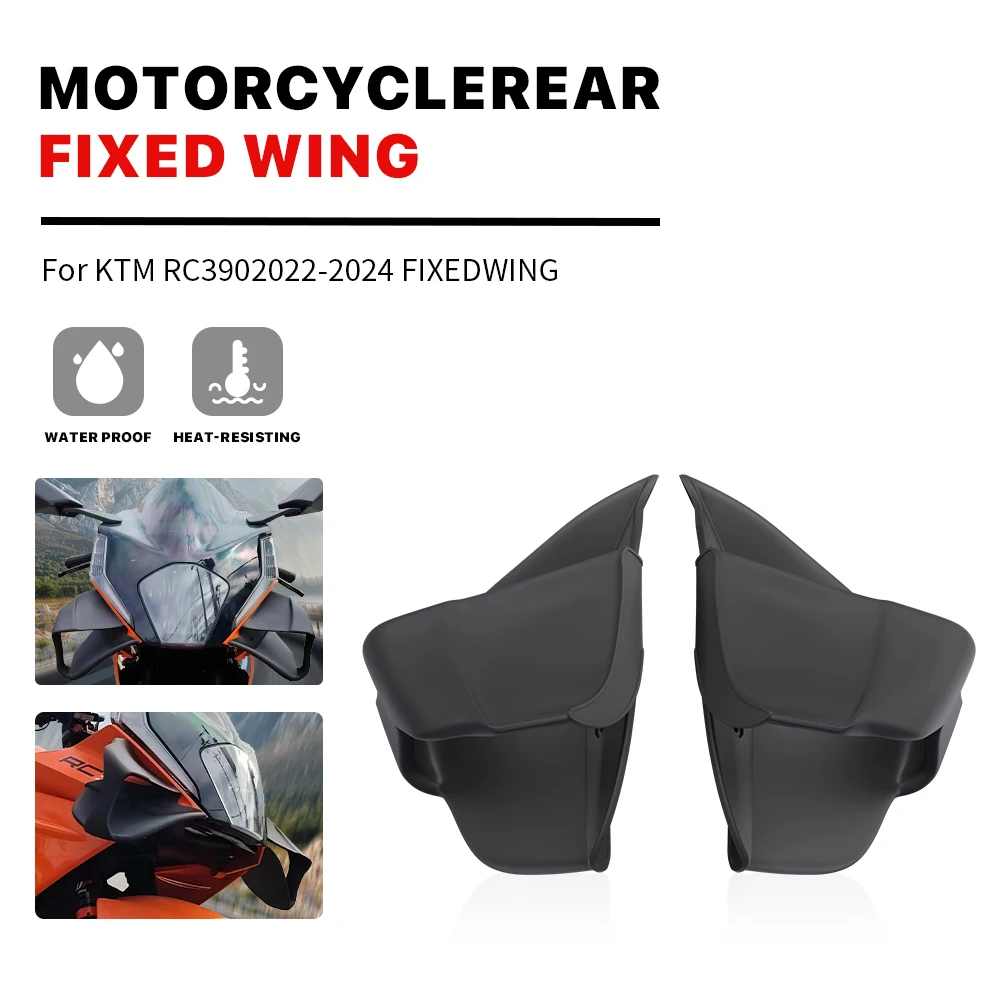 Motorcycle Fairing Fixed Wind Wing For KTM RC390 2022-2025 Modified Aerodynamic Winglets fins Side Wind Wing Spoiler