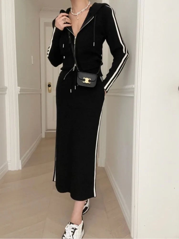 Faionable Thiened Set con cappuccio Dr Commute Sle Pure E-commerce S Altro materiale 00% Primavera Autunno Inverno Regular Le...