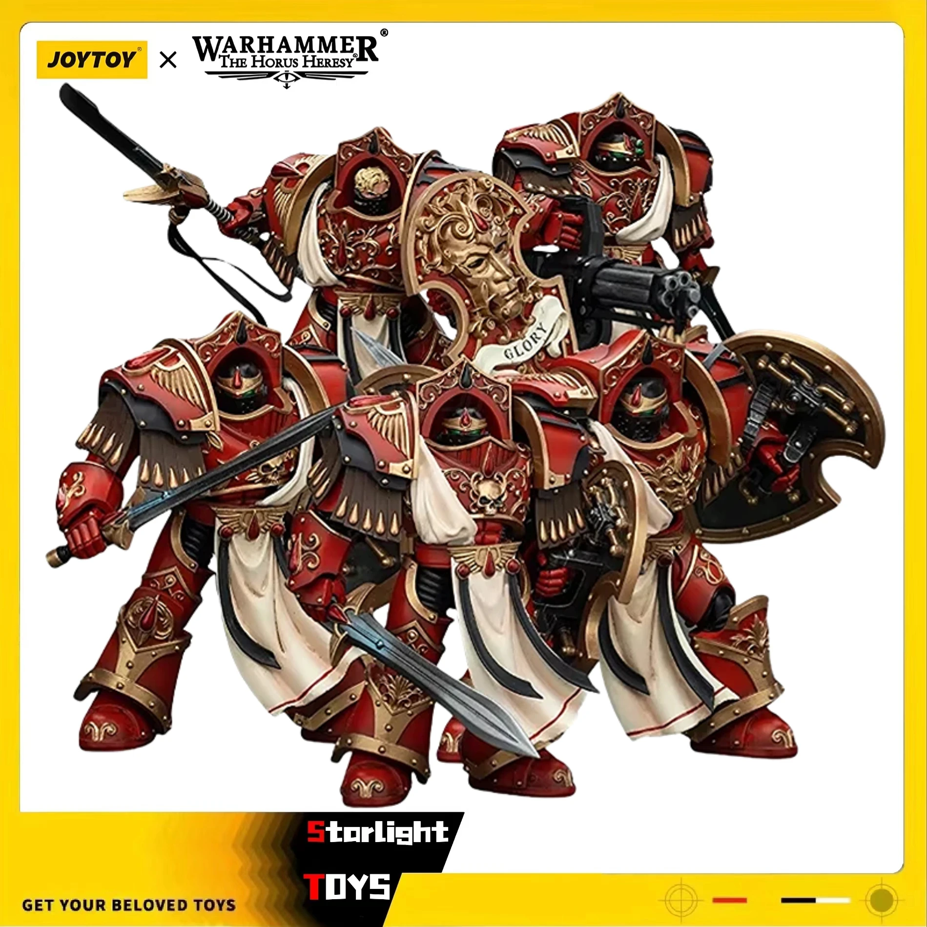 

JOYTOY 1/18 Action Figure Warhammer 40K Blood Angels Crimson Paladins Squad Model Toy Gift