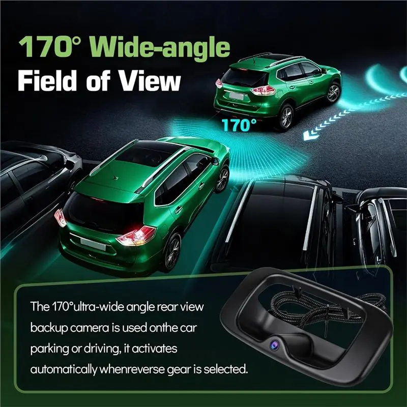 A21E-Tailgate Handle Rear View Camera For Chevy Silverado GMC Sierra 1500 2500 3500 1999-2006 15997911 15228539 15228541
