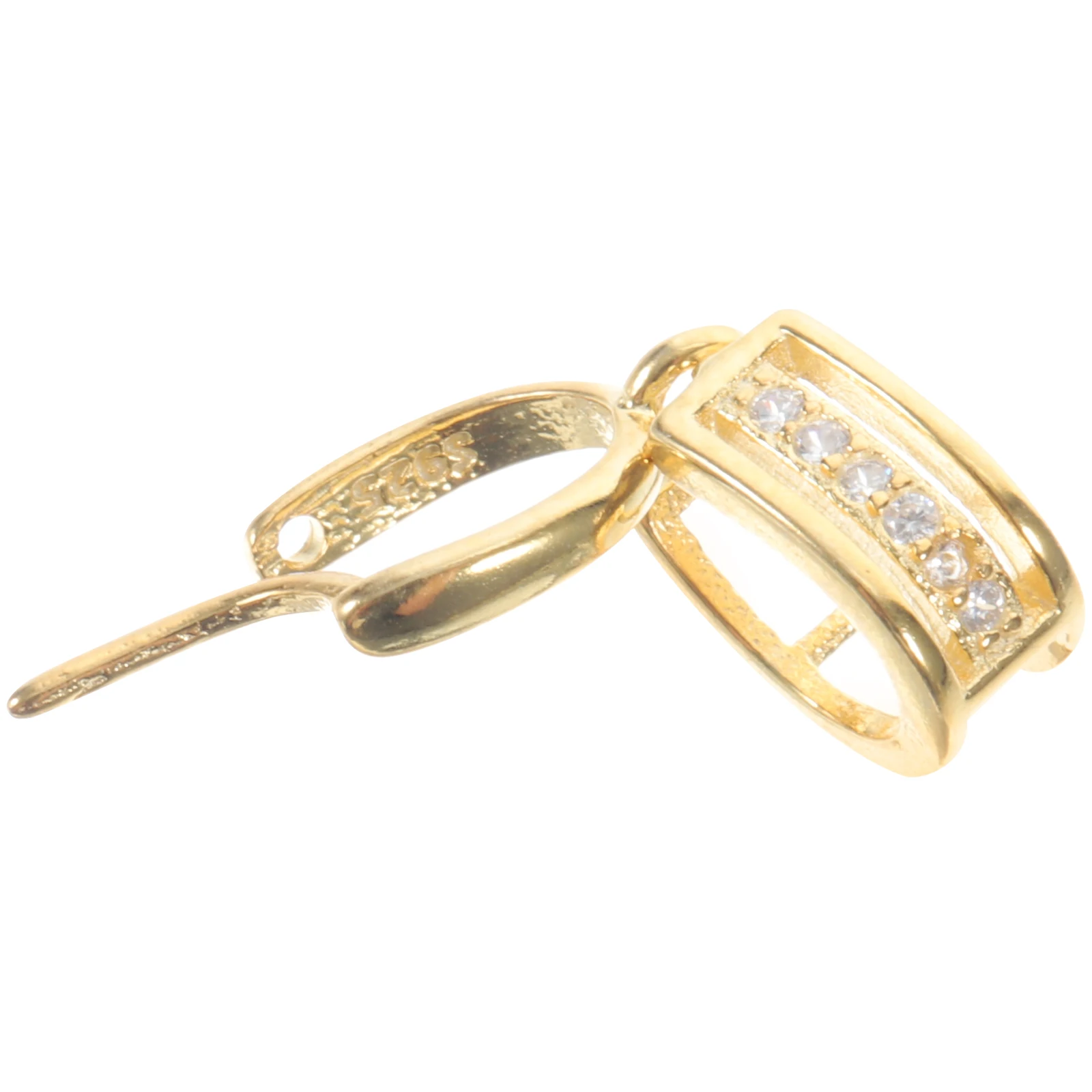 

DIY Necklace Connectors Pinch Clip Clasp Jewelry Clasps Link for Pendants Smooth Surface Practical Multipurpose Pendant