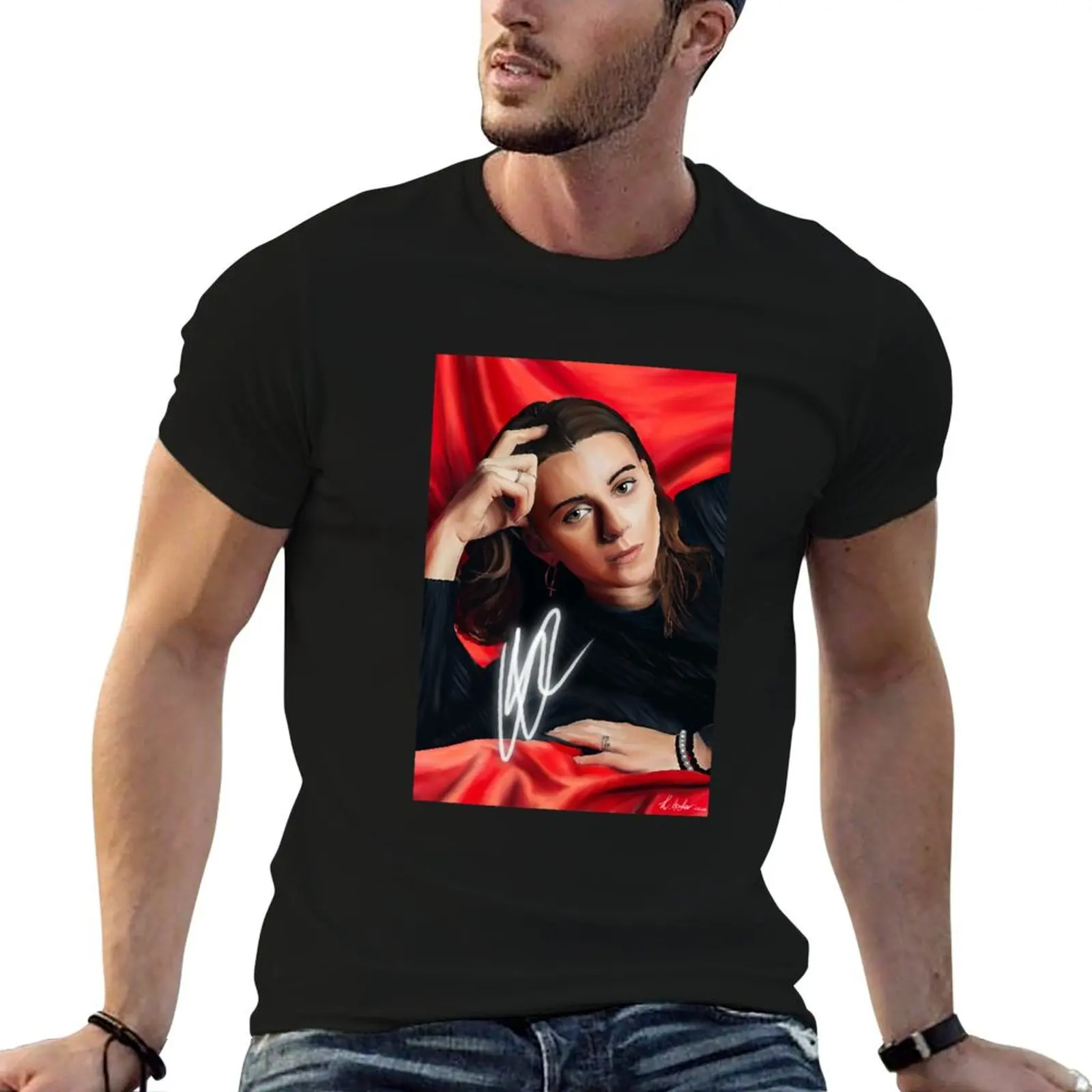 Camiseta masculina com estampa gráfica engraçada de Música Retro Lynn Gunn Pvris, camiseta com estampa gráfica para presente.