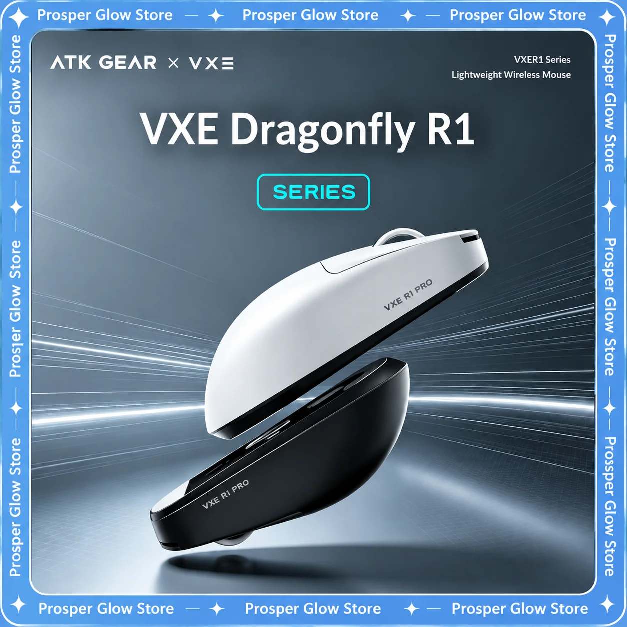 ATK VXE Dragonfly R1 Pro MAX Esports Gaming Mouse Lightweight PAW3395 2.4G Wireless R1 SE Plus Bluetooth FPS Mouse Rechargeable