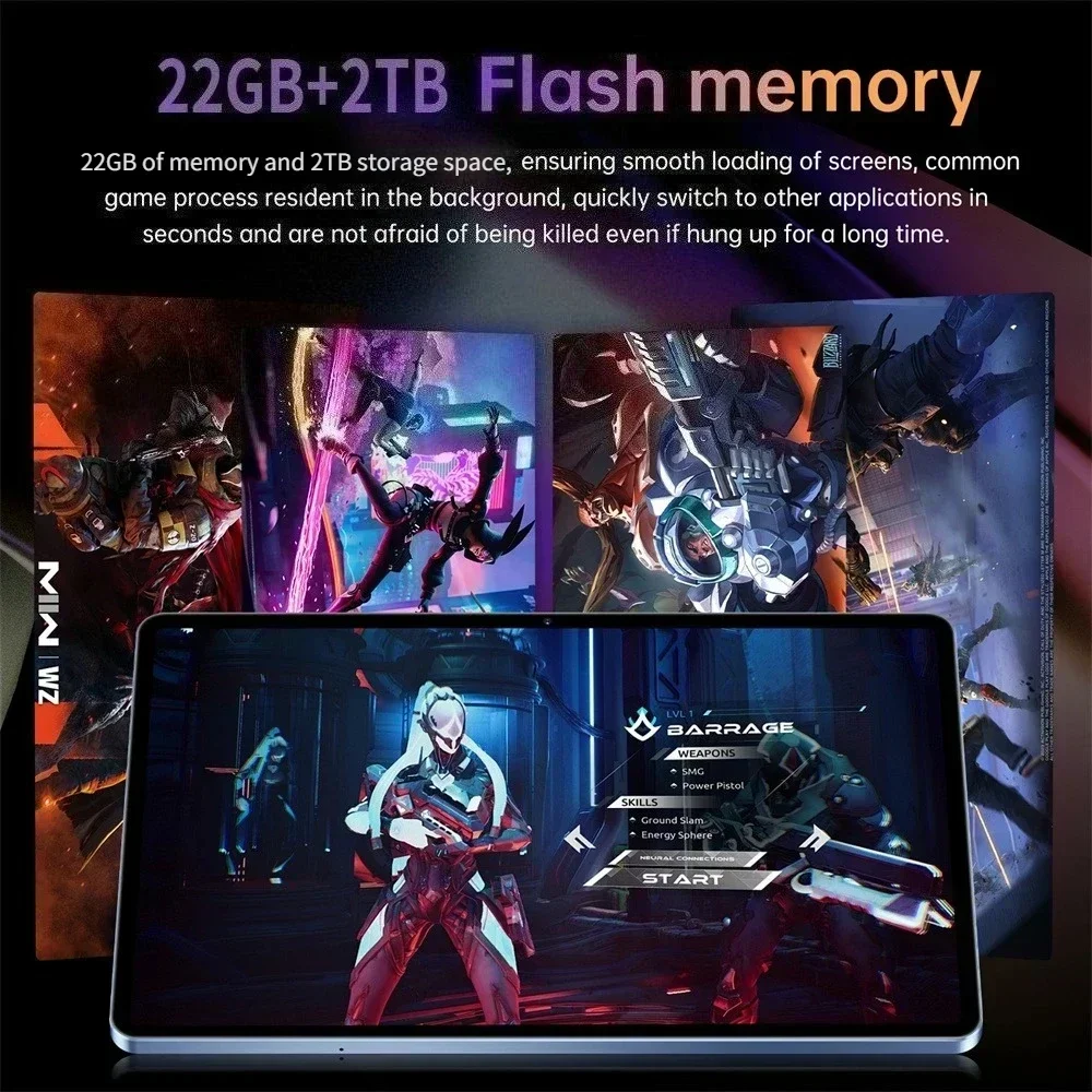 2025 الإصدار العالمي Pad 7S Pro جديد 10.1 "أجهزة لوحية للأطفال 22 جيجابايت + 2 تيرا بايت 5G ثنائي الشريحة تبويب أندرويد 15 كمبيوتر لوحي للألعاب الراقية للأطفال