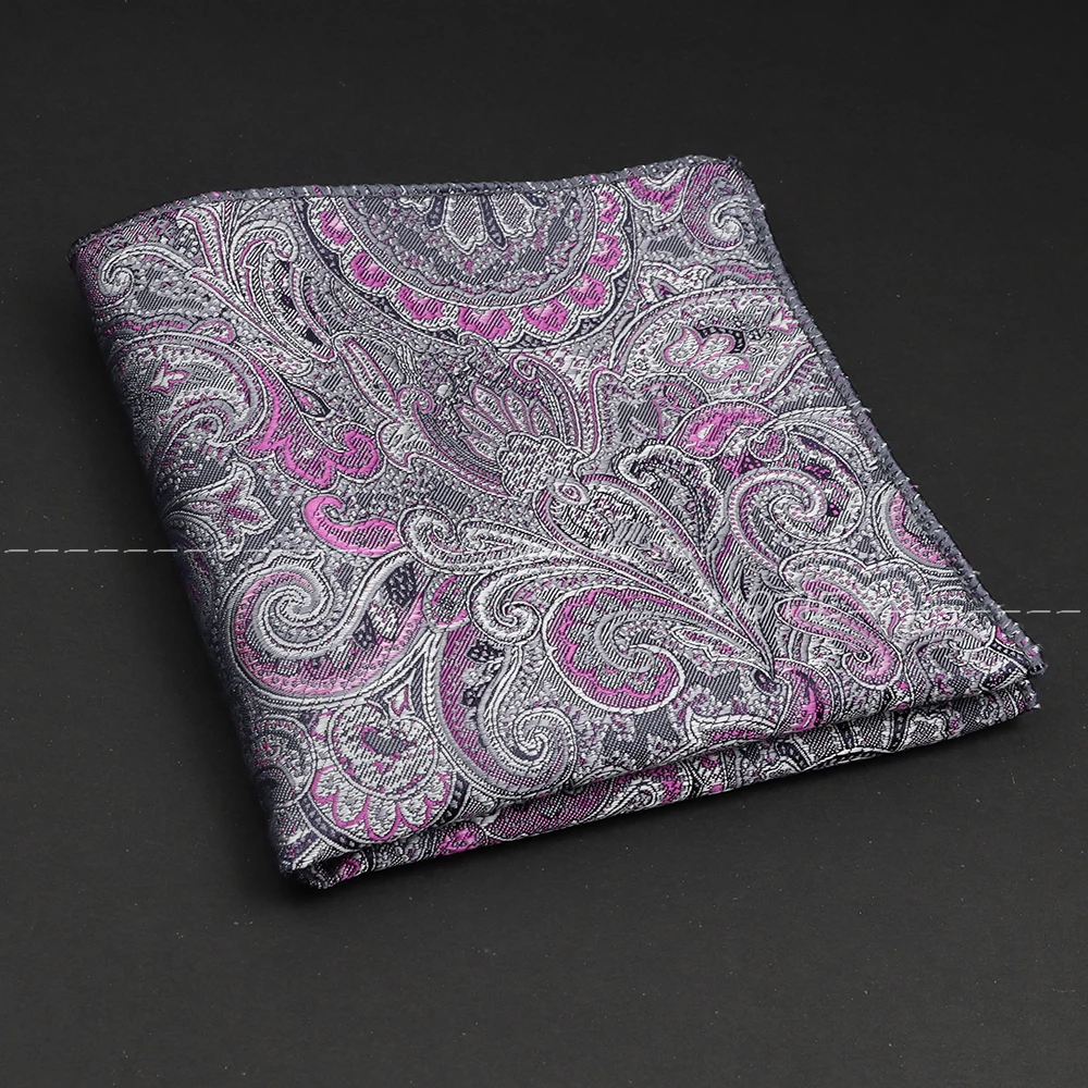 最新のスタイルポケットチーフハンカチエレガントな青赤ジャカードハンカチフィットシャツアクセサリー日常着ネクタイフェスティバルギフト