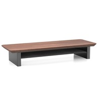 Office Furniture Wooden Walnut Sturdy Bracket Double-layer Laptop Stand Desktop Monitor Stand Riser