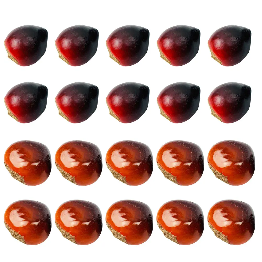 

20pcs Foam Decor Artificial Chinese Chestnuts Simulation Chestnuts For Home Office Desk Shop Decoration Ornament