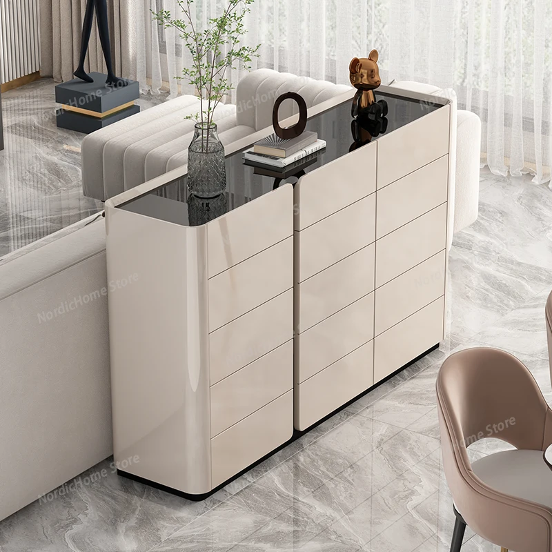 

Minimalist Luxury Shoe Cabinet Drawer Doors Entryway Living Room Shoe Rack Storage Hotel Meuble Chaussure Furniture For Home