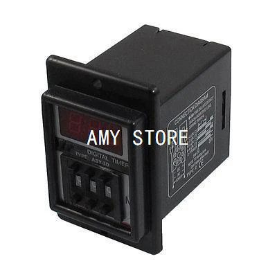 ASY-3D AC 110V 99.9 Minute Digital Timer Programmable Time Delay Relay Black