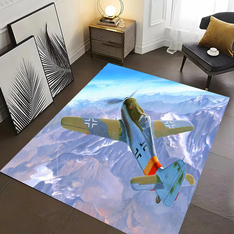 Lutador Plane3D impressão tapete, sala de estar, quarto, corredor, antiderrapante, tapete macio área, sofá, capacho, decoração de casa