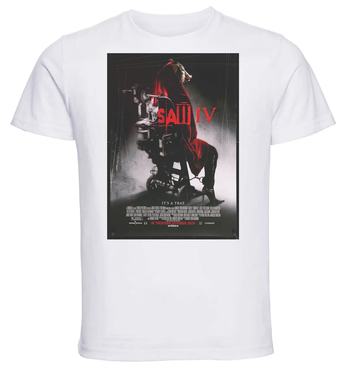 

T-shirt Unisex - White - Saw Iv Playbill