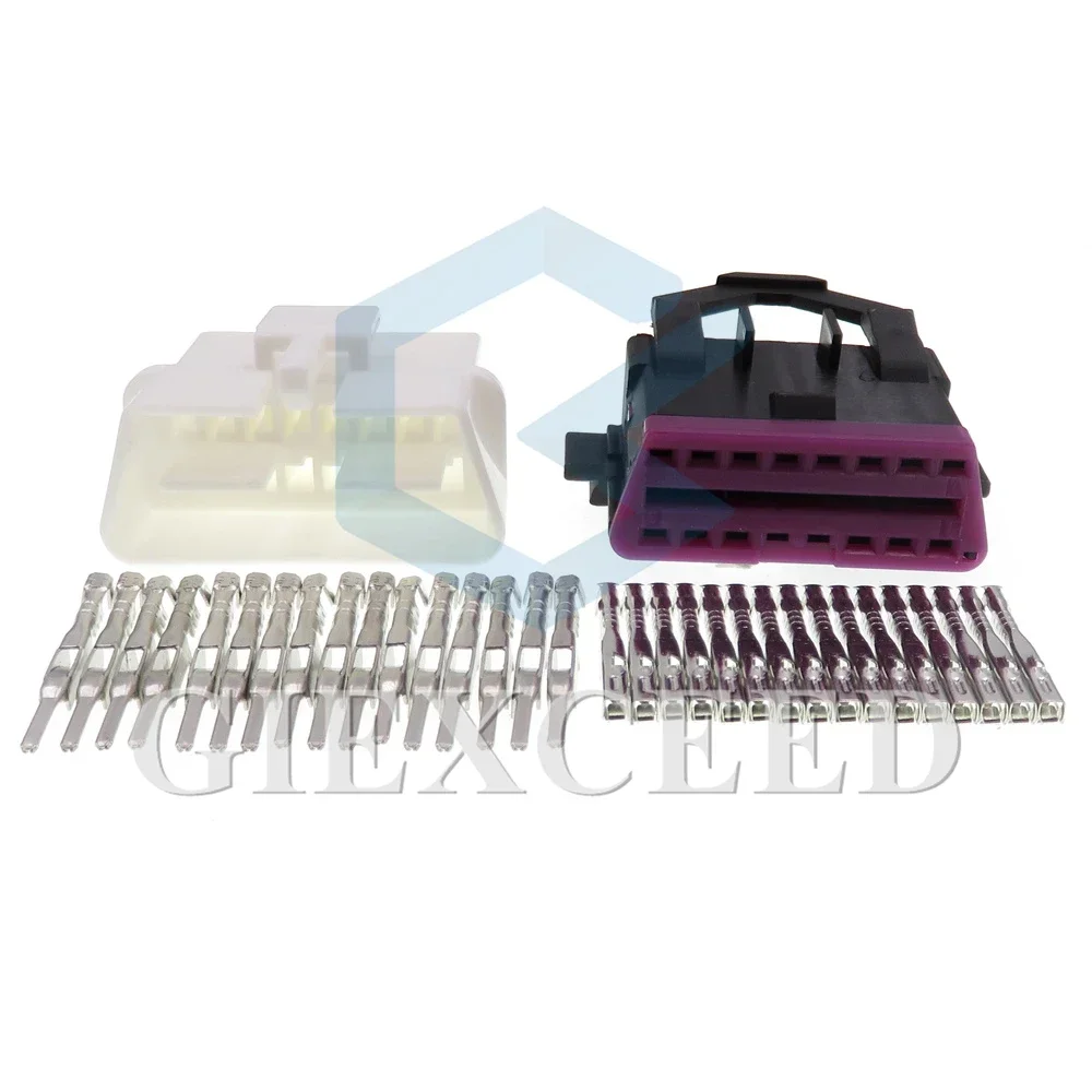 

16 Pin 3A0972695A Automotive OBD Socket Auto Diagnostic Plug AC Assembly Wiring Harness Connector For VW Audi