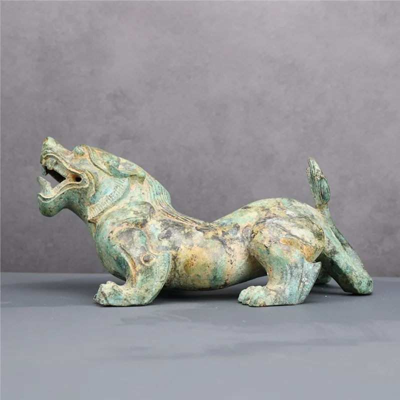 Copper Bird-Shaped Double-Wing Beast Auspicious Beast Monster Insect Wrong Gold and Silver Pure Copper Monoclonius-Shaped Pi Xiu