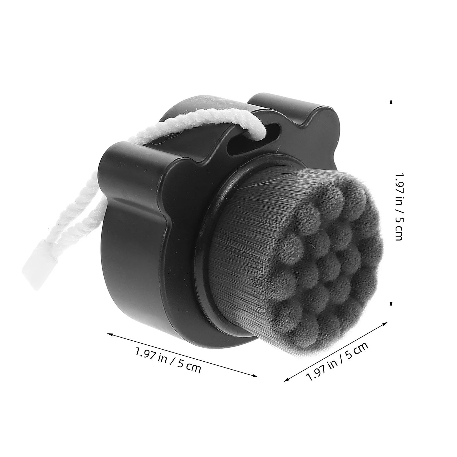 Cepillo Facial de silicona suave de doble cara, cubierta negra, depurador Facial, herramienta de limpieza exfoliante, depurador Facial suave, cuidado de la piel