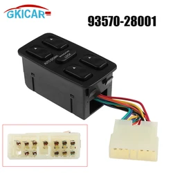 93570-28001 9357028001 12 Pins Front Left Power Electric Single Window Switch For 1992- 1994 Hyundai Elantra Galloper