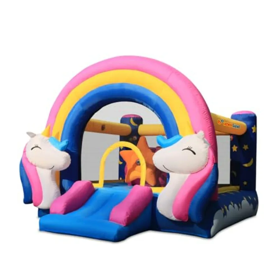 

Надувной батут Fantasy Bounce House с подсветкой и звуковыми эффектами, 11 футов (длина) x 8,7 футов (ширина) x 8 футов (высота), сертифицированный UL, с мощным вентилятором