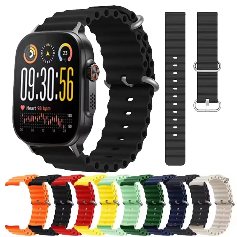 Pulseira oceano para realme watch 5 esportes pulseira de silicone para realme watch 2 2 pro/3 3 pro/s2/s s pro acessórios pulseiras