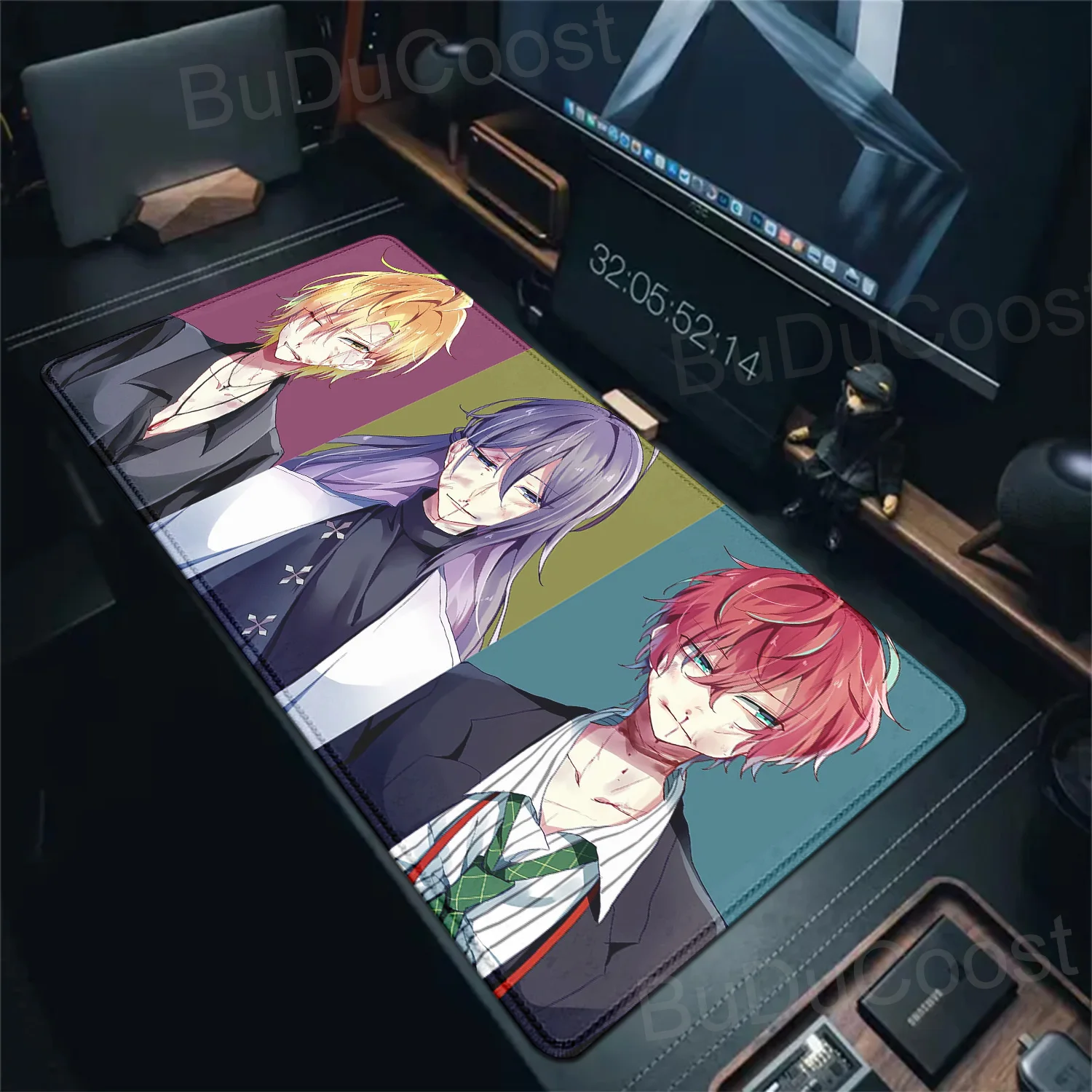 Mouse Pad Gamer Gaming Accessories Non-slip Mat Deskmat Mausepad  Hypnosis Mic Anime Boys  Mousepad Mats Keyboard