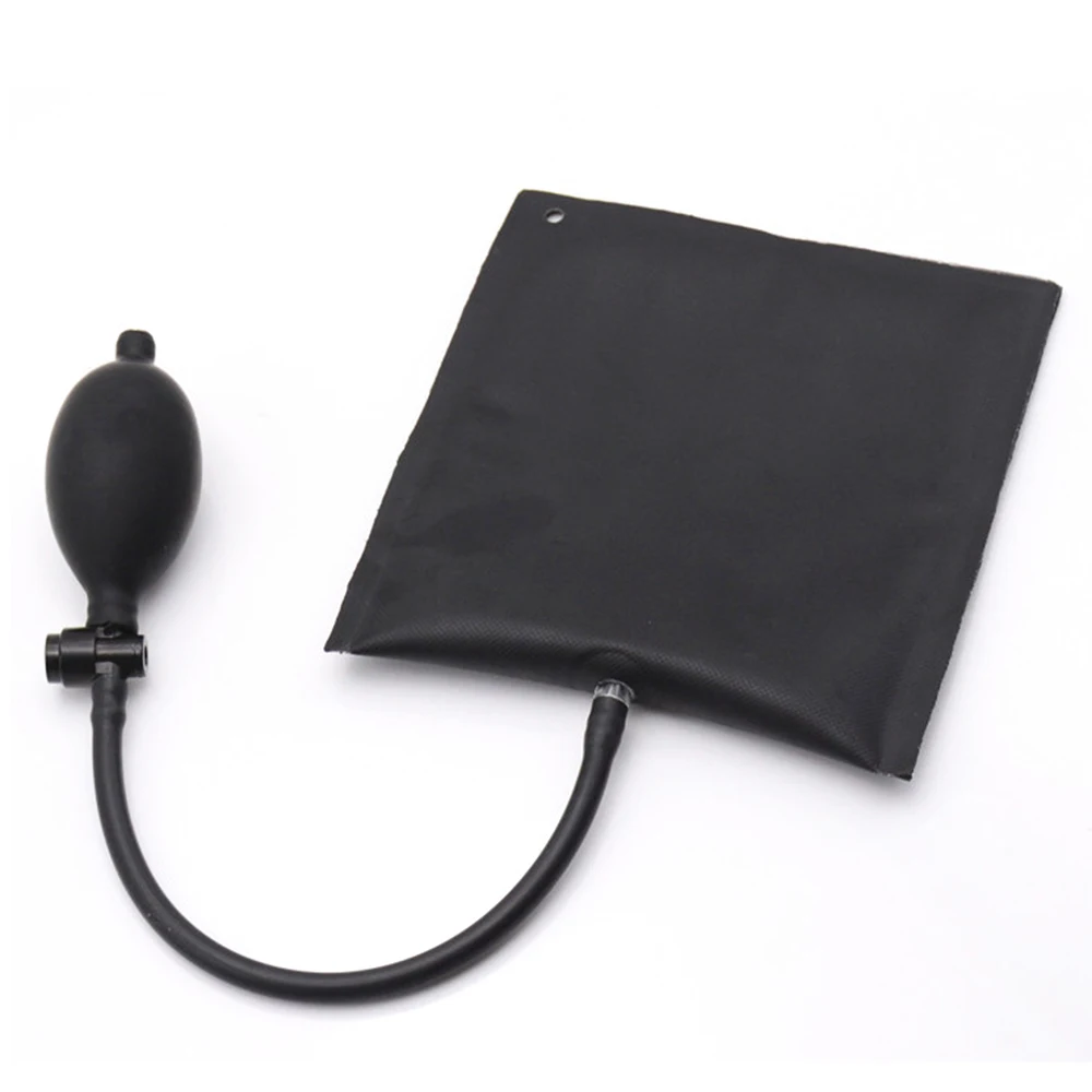 Professional Car Door Window Open Air Bag Pump Wedge Pad Entry Inflatable Shim Tools Universal Air Pump Wedge Hand Tool Black